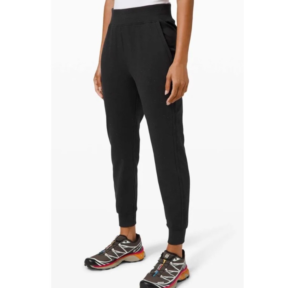 Lululemon LA Warm Down High-Rise Jogger Black Rainbow Flecked